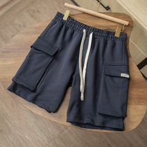 Designers style of knitted woolen ring 330G Dingloom day system Functional Wind Tooling Pocket Full Cotton Shorts