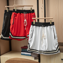 Hard goods 1 Bieber with men 300g Double layer composite 4-floor mesh fabric High Street Beach Sport casual shorts