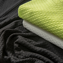 one thousand mens original high-end custom all-cotton woven jacquard fabric round collar pure color base short sleeve T-shirt