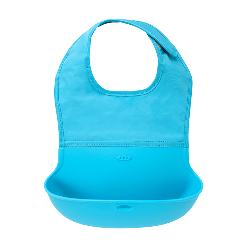 oxo aoxiu silicone bib baby waterproof eating baby feeding saliva bib rice poet artifact super soft and portable