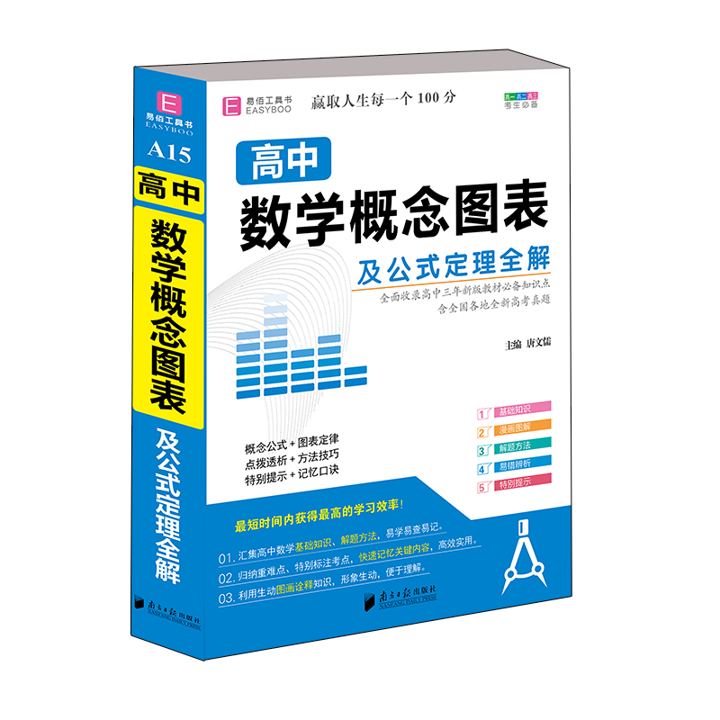 (2021)高中數學概念圖表及公式定理全解(易佰64開) 唐文儒 著 高