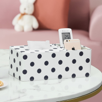 Multifunctional tissue tissue box living room creative cute bedroom girl light luxury Nordic coffee table remote control storage box