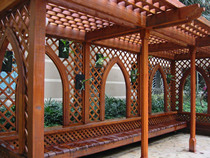 Grape frame courtyard outdoor anti-corrosion Wood carbonized wood parking shed corridor frame climbing vine stand balcony sun room corridor frame flower stand