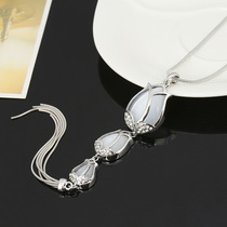 Autumn and winter sweater chain long accessories pendant necklace female Korean fashion jewelry Joker clothes pendant simple Japanese and Korean