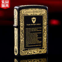 zippo lighter black cracked paint Ice and Fire Song Original genuine kerosene zppo men gift zp