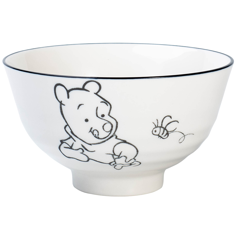 Ya cheng DE ins Disneyland.net red suit tableware ceramic bowl plates home big rainbow such as bowl bowl of soup bowl cartoon