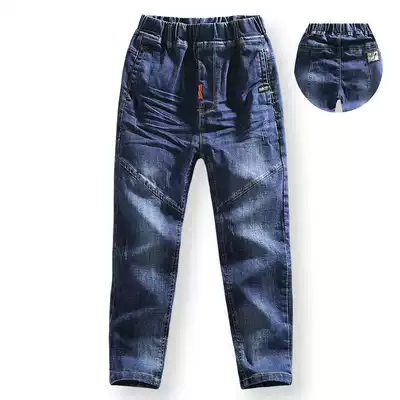 Children's pants autumn boys ' jeans 2020 new western style trousers medium and large children's casual pants straight pants slim