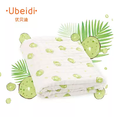 Ubedi newborn baby bath towel cotton gauze children quilt baby newborn big towel Super soft absorbent summer