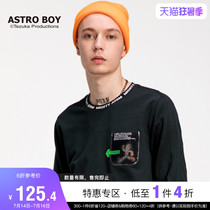 Benilu spring and autumn and winter sweater male Astro joint pure cotton long-sleeved loose trend printing top Z