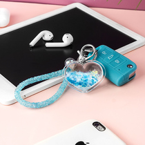 The quicksand love key cover is suitable for Volkswagen Sagittarius Tiguan Passat car chain buckle bag net red INS trend