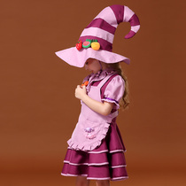 Children's Halloween Girls Candy Witch Cos Lulu Clothes Dress Girl Dress Dress Dress Show costume