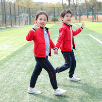 Kindergarten garden clothes spring and autumn three sets of childrens class clothes sports clothes college style 2021 new primary school uniforms