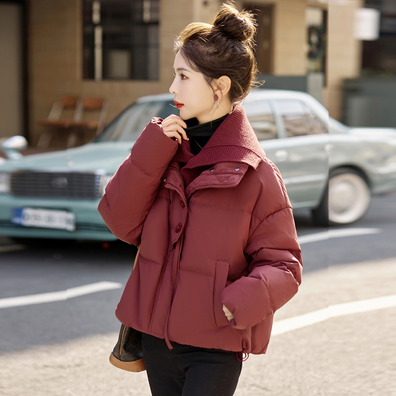Stock Casual Design Sensation Fried Street Superior White Duck Down Down Clothing Jacket Woman 2023 to overcome the bread Chaocao-Taobao