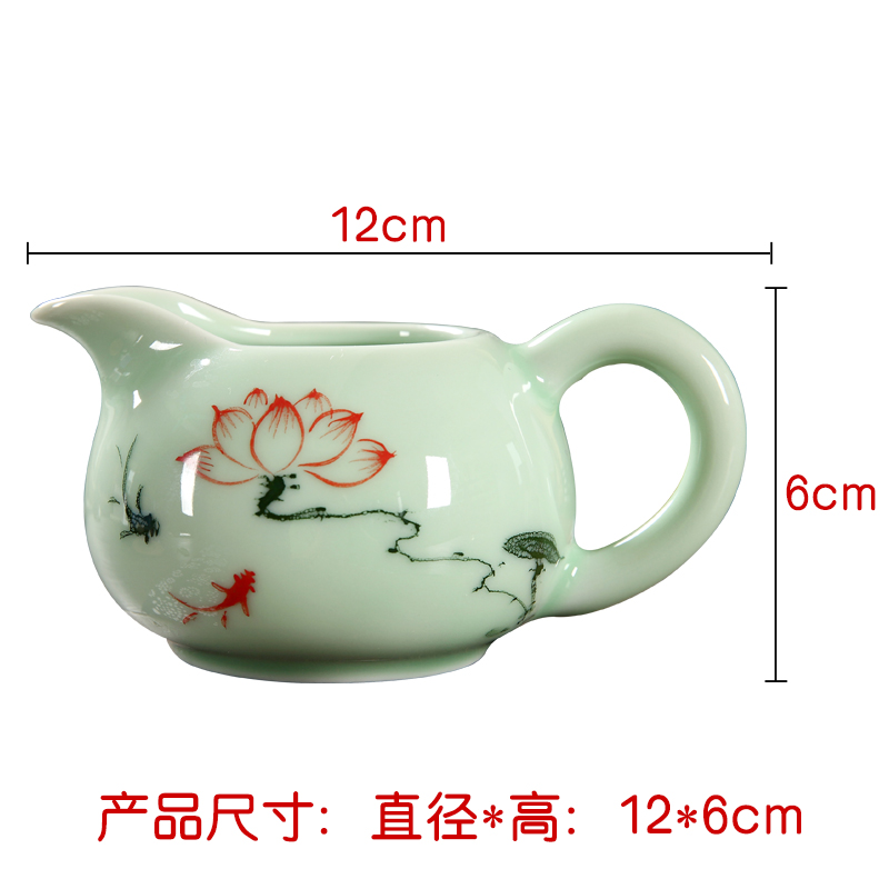 Celadon justice household kung fu tea accessories ceramic tea cup and pot teapot tea tea machine work, head points