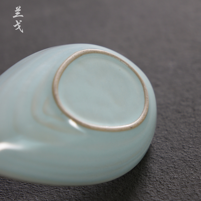 Having the azure your up tea holder your porcelain tea accessories kung fu tea set household ceramic tea tea tool