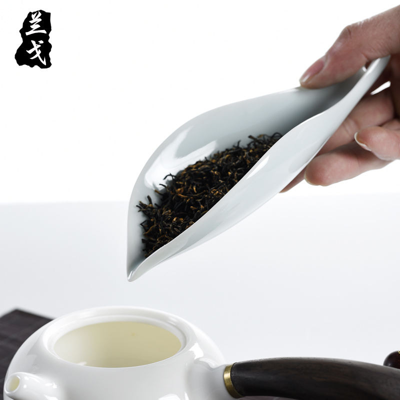 Having kung fu tea set suit household tea is the tea taking 6 gentleman accessories TSP long - handled Japanese ceramic parts