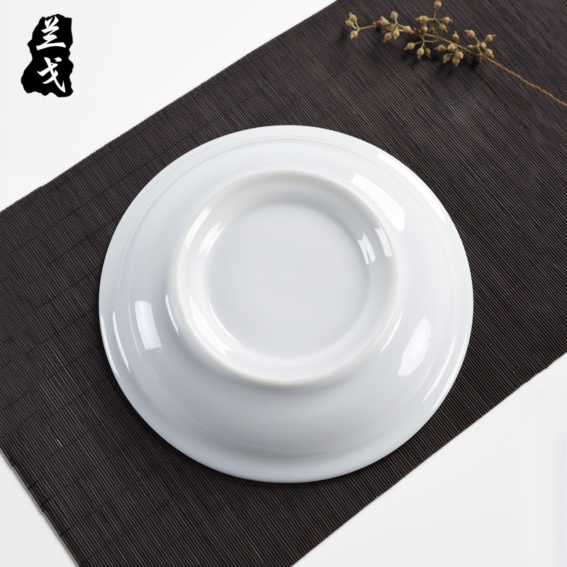 Blue gold mineralization white CiHu bearing kung fu tea set suit household teapot tea accessories ceramic dry tea tray was pot