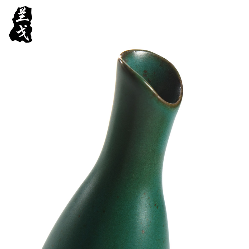 He zen flower implement manual coarse pottery vases, Japanese ceramics handicraft furnishing articles flower flower tea