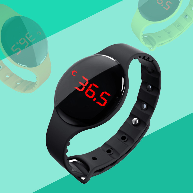 【简约】智能测体温运动手环