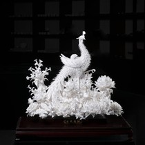 Li Jiadang Dehui White Porcelain Sculpture Danfeng Chaoyang