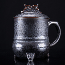 Jiacan kiln Li Jiadang built a tea cup handmade cup large Sky Eye office Cup colorful individual cup owner