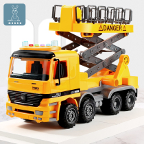  Large street lamp repair car engineering car toy crane model can lift the boy road repair car inertia 3-6 years old 4