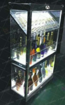 LED glowing wine cabinet high-grade Champagne rack double champagne Cabinet LED wine display rack bar luminous wine rack