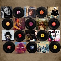 Emulation Black Glue Record Decoration Model Bar Café Personality Interior Wall Decoration Vinyold KTV Decorative Wall