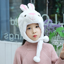 Children Cartoon Hat Duozodiac Rabbit Small Animal Head Adorned Performance Props Little White Rabbit Kindergarten Performances