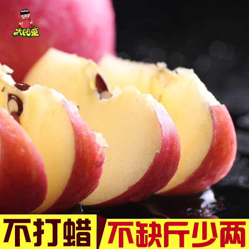 太阳果 小秦岭高山红富士苹果5斤新鲜吃的水果批发平果批发送5斤产品展示图4