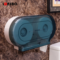 Double Roll Paper Towel Rack Large Roll Paper Box Wall-mounted Plastic Grail Paper Toilet Paper Toilet Paper Toilet Roll Box Roll Paper Machine