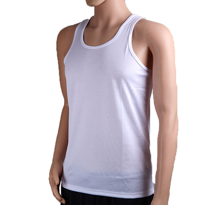 正品07白背心 速干07背心夏季白色无袖体能训练服男军迷背心汗衫