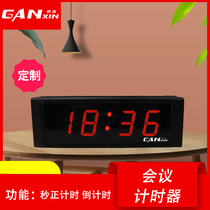 1 inch 4 digits positive countdown led large conference timing card school competition dedicated stopwatch electronic timer