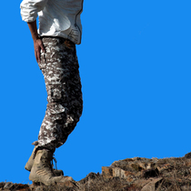 Autumn thin outdoor quick-drying pants mens camouflage quick-drying trousers multi-pocket hiking hiking large size loose and breathable