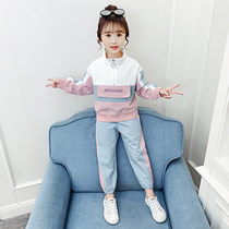 Next inss girls' set spring and autumn 2022 new foreign atmosphere big kids little girls sports two-piece set trendy