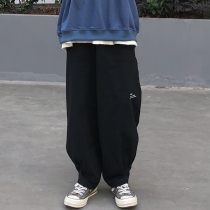 LKSTORE KTDA 19 Tide Signs Day System Printed Small Leggings Pants Men and women Couples loose long pants workwear pants