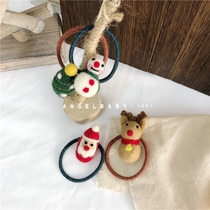 Children hair accessories Christmas season cartoon elk snowman Santa Claus Hairband hairclip baby band hair cord edge clip