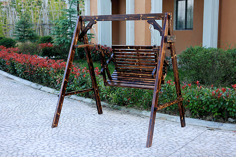 全国包邮加厚储物成人秋千室内户外防腐木吊椅秋千实木阳台摇椅