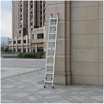 Dalian Huafeng Single-sided telescopic ladder I lift engineering ladder 5 6 7 8 m-meter aluminum alloy pull ladder straight ladder