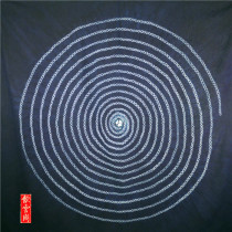 Yunnan specialty household products Dali Bai handmade tie-dyed vegetation dyed tablecloth Door curtain Outdoor placemat thread