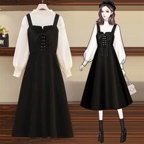 Sandro Mossoloni braces for children autumn and winter new reduced age foreign air winter dress with dress and two suits