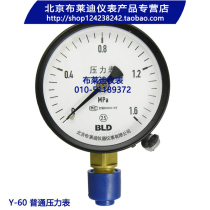 Brady pressure gauge Ordinary pressure gauge Y60 AO 200 water gas and hydraulic pressure gauge 1 6MPa can be invoiced