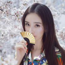 Wedding photography props Mini Fan 3 points 4 points baby headdress Chinese style hip hop 6CM Golden small folding fan