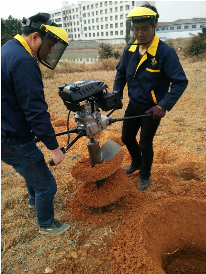 四冲程地钻8.0马力159/173cc种植机挖坑机 采用润通动力