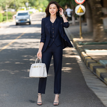 women's top 30 business commuter work clothes women's autumn 2022 professional high-end suit three-piece suit