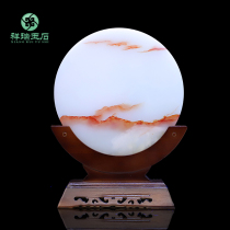 Natural Jade safe buckle ornaments living room TV cabinet porch wine cabinet rich decorations high-grade craft gifts