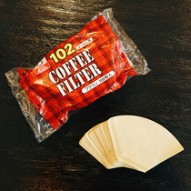 Japanese kalita Carita coffee filter paper fan drip type 102 hand washing household drip coffee filter paper