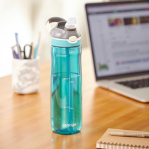 American contigo straw cup adult Condyke large capacity straw water glass female with straw tennis red ins wind