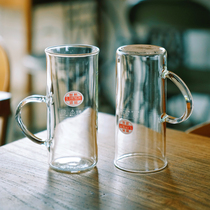 Japanese HARIO hanging ear coffee cup glass small high color value coffee cup high grade exquisite retro Japanese style