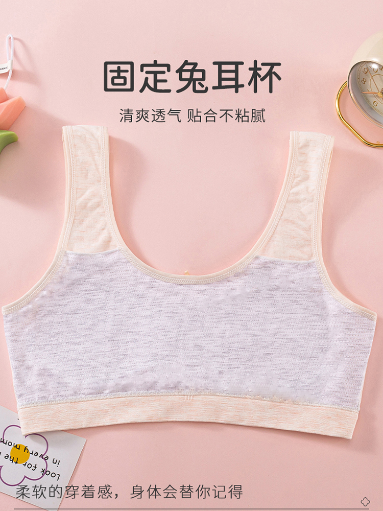 Girl Puberty Underwear Primary School Students Nipple Coverage Vest Small Girls Wear Big Children Junior High School Girls Thin Bra